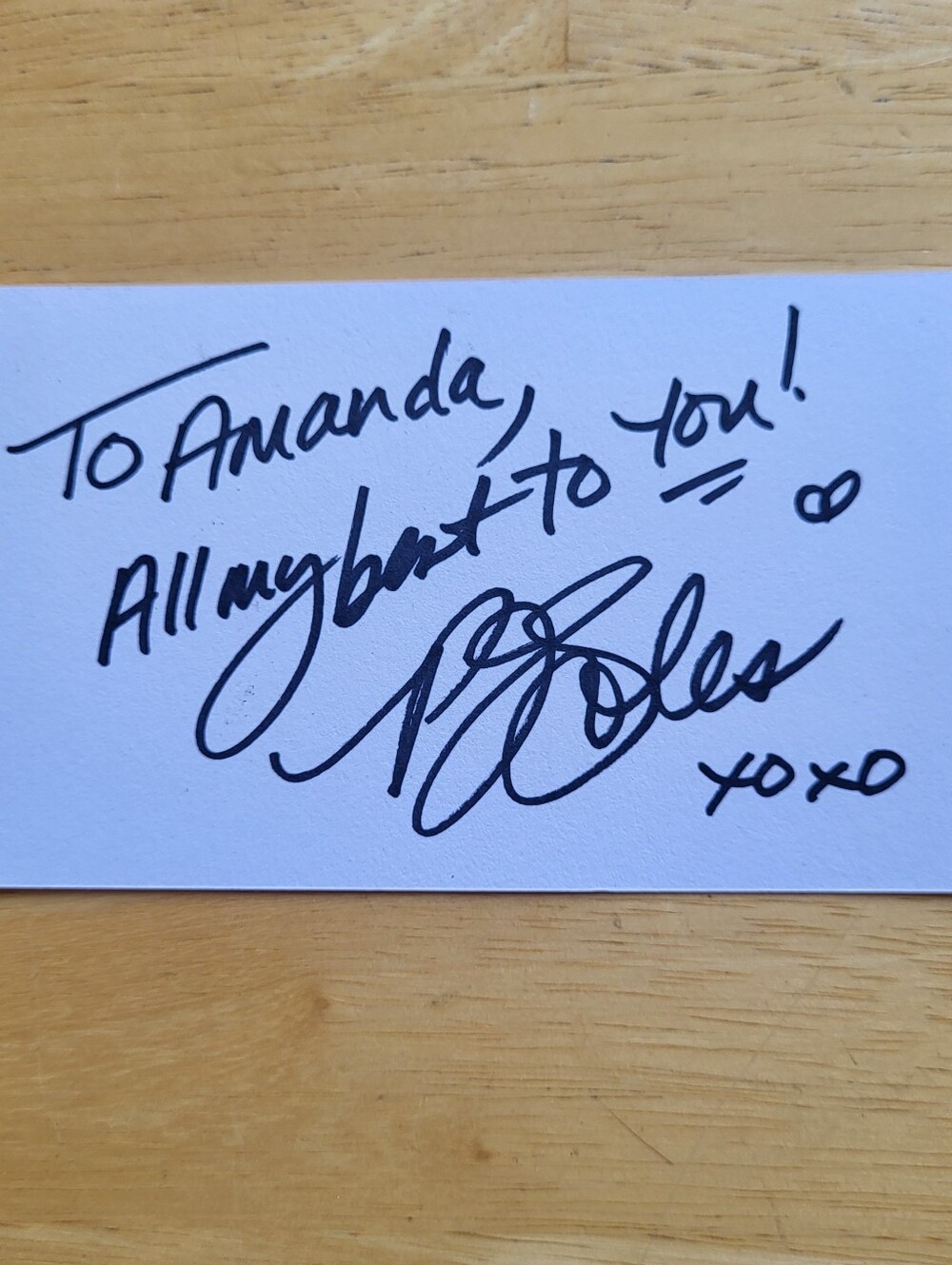 PJ Soles Halloween Carrie Hand Signed Autograph Index Card
